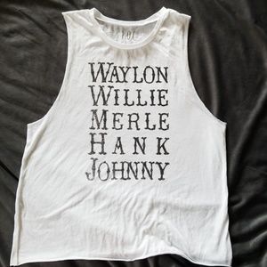 Waylon, willie, merle, hank and Johnny.